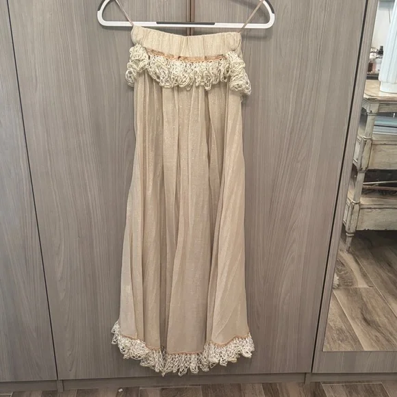 Boho Cream Lace Maxi Skirt & Top - Picture 3 of 8